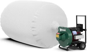 (1) Heavy Duty Insulation Vacuum Bags by RAM - Size 6 ft x 4 ft - Holds EST 75 Cubic Feet - Low Dust Bag