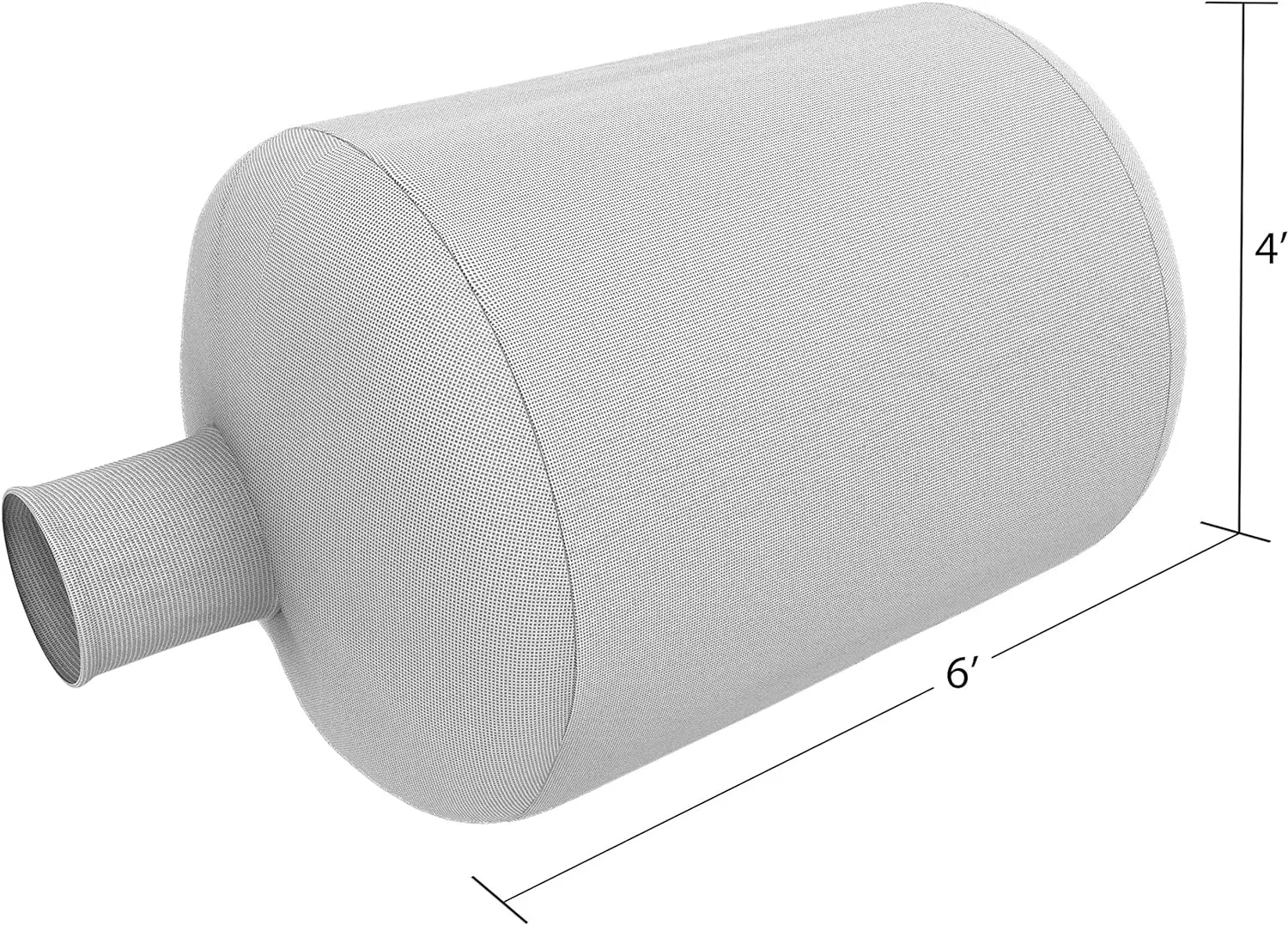(1) Heavy Duty Insulation Vacuum Bags by RAM - Size 6 ft x 4 ft - Holds EST 75 Cubic Feet - Low Dust Bag