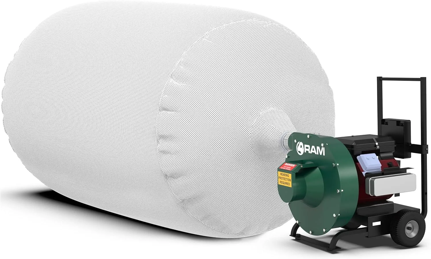 (1) Heavy Duty Insulation Vacuum Bags by RAM - Size 6 ft x 4 ft - Holds EST 75 Cubic Feet - Low Dust Bag
