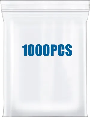 1000PCS 4"x6" Clear Plastic Resealable Poly Zip Bags Lock Baggies For Packaging Photo Card Jewelry Bag Durable Thick 2.4 Mil