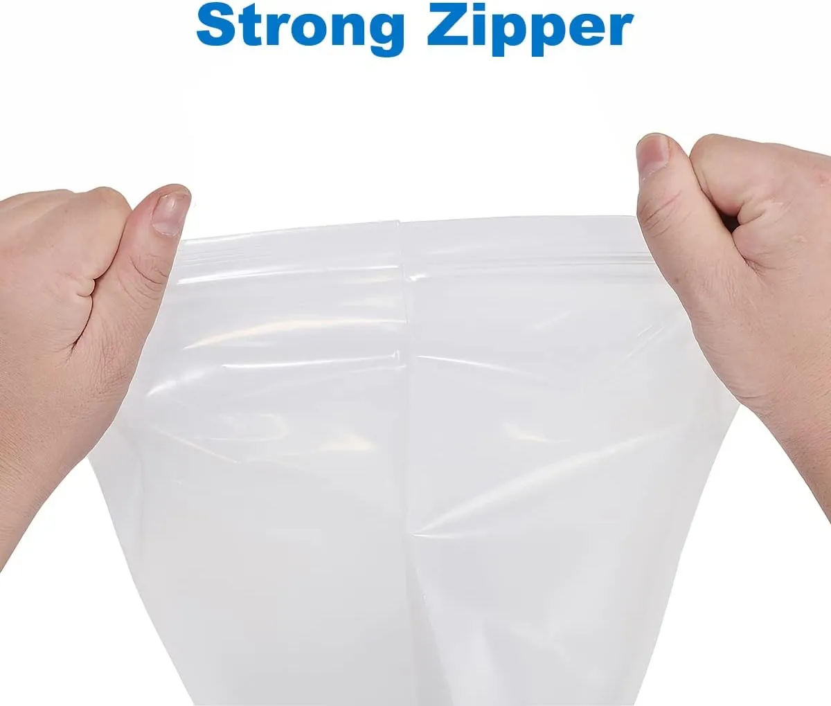 20 PCS 12" x 18" Thick 4 Mil Large Clear Zip Poly Bags Plastic Reclosable Zip Seal Lock Bags Heavy-Duty Clothing T-Shirts Shoes Toys Zipper Bag