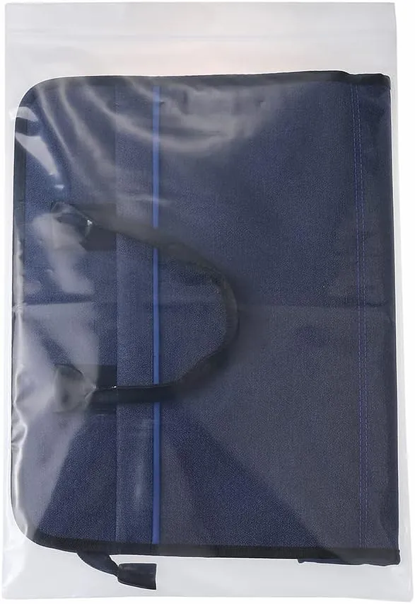 20 PCS 12" x 18" Thick 4 Mil Large Clear Zip Poly Bags Plastic Reclosable Zip Seal Lock Bags Heavy-Duty Clothing T-Shirts Shoes Toys Zipper Bag