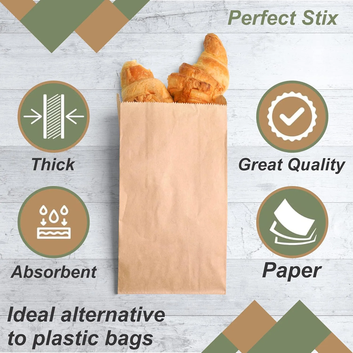 2lb Brown Paper Bags- Package of 500ct