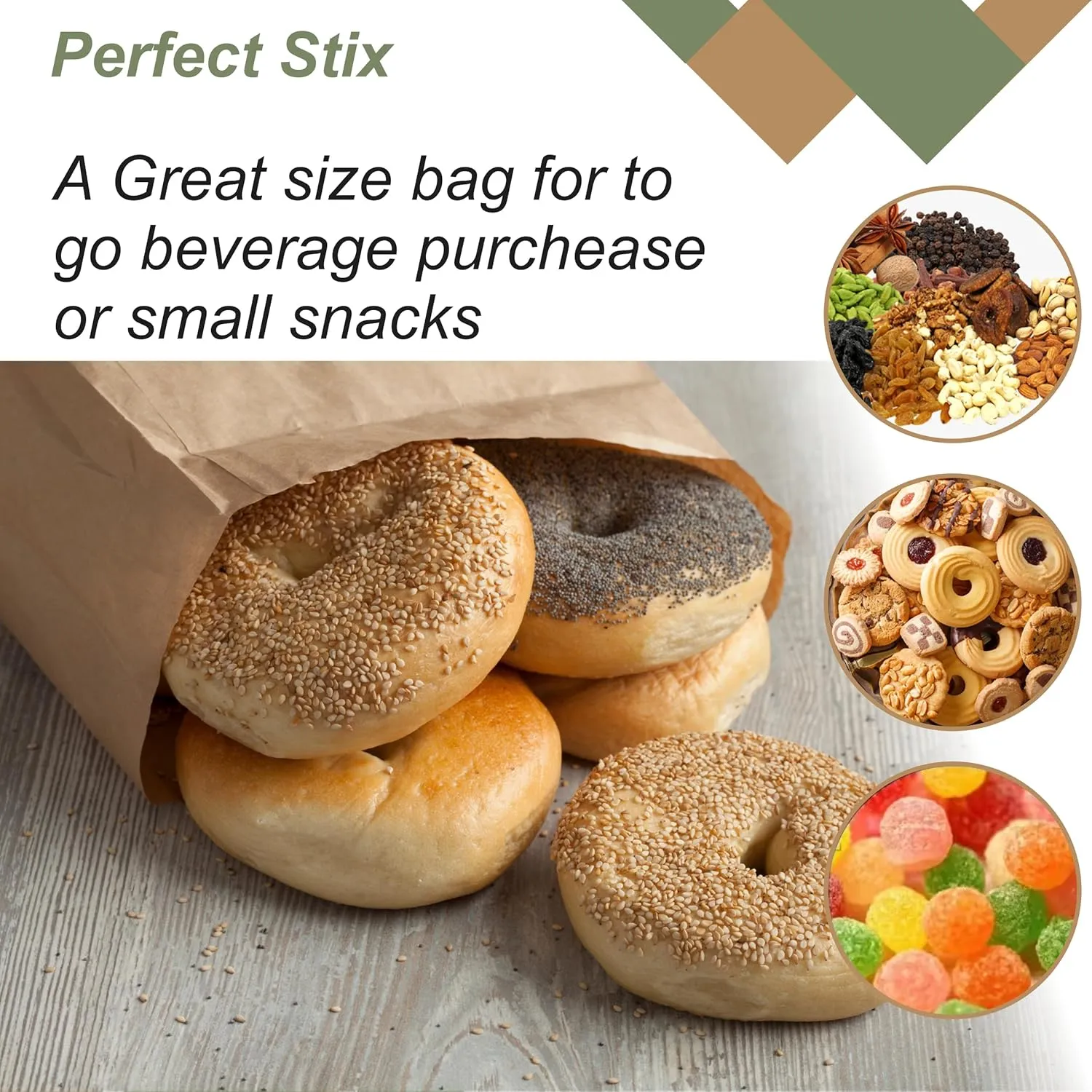 2lb Brown Paper Bags- Package of 500ct