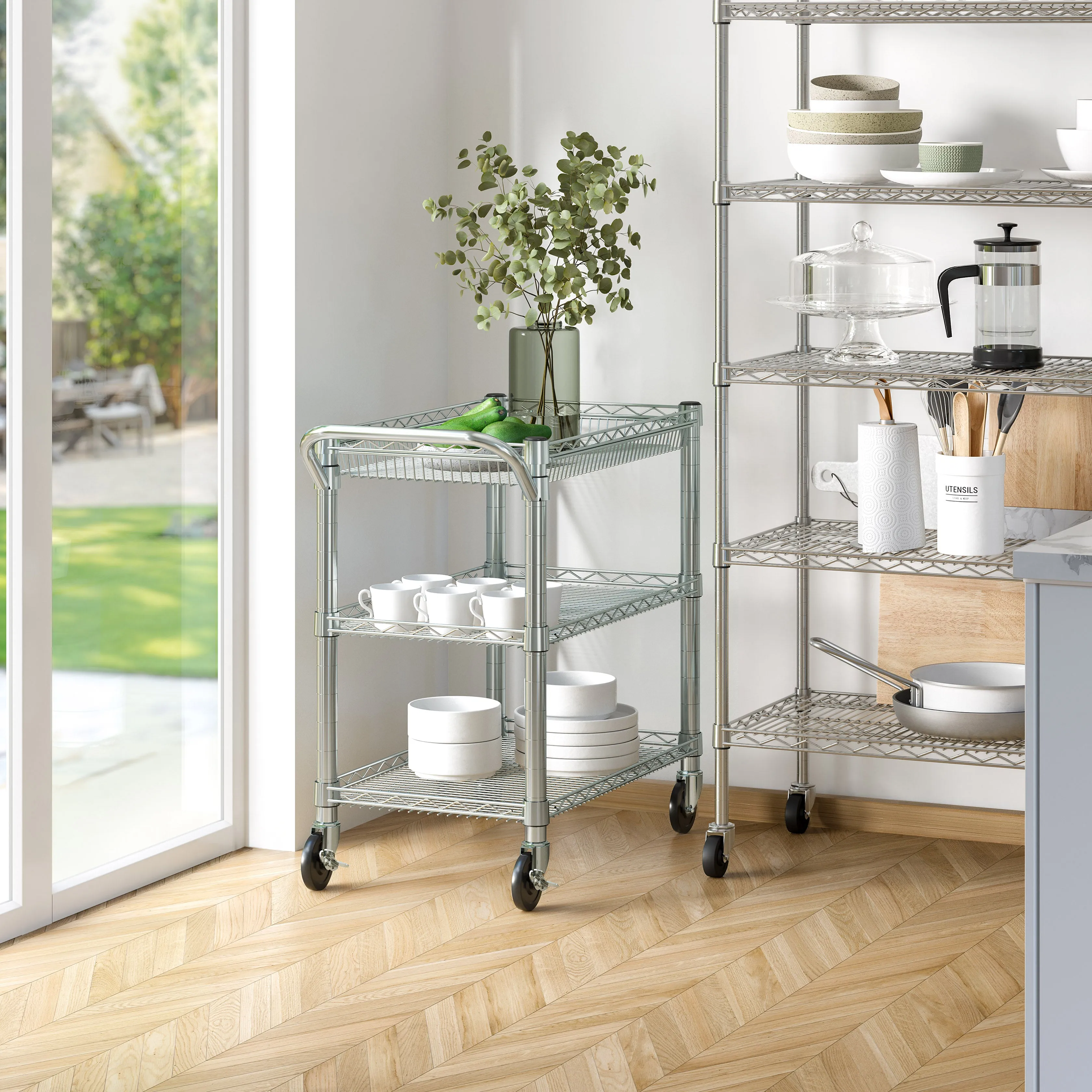 3-Tier NSF Heavy-Duty Utility Cart