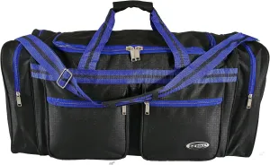 30 Inch Large "E-Z Roll " Travel Duffel Bag/Tote Bag/Sports Bag/Outdoor Camping Bag/Gym Bag in 3 Colors (Black/Blue)