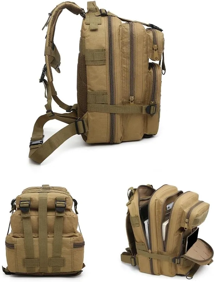 30L Backpack, Small Tactical Backpack Military Daypack for Men, Molle Assault Pack Bug Out Bag for Hiking Camping Travel Army Hunting Rucksack Trekking