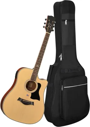 3/4 Size 36 Inch Acoustic Guitar Case Soft, Acoustic Guitar Bag 0.35 Inch Thicken Sponge Padded, Waterproof Gig Bag with Back Hanger Loop-For 36" Acoustic Classic Guitar