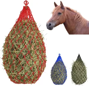 3PCS Hay Net for Horses, Slow Feed Hay Bag, Hanging Hay Feeder for Horses, Goats, Sheep