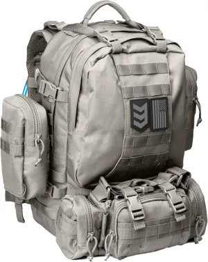 3VGEAR Paratus 3-Day Tactical Backpack, 40L - MOLLE Military Backpack with Rapid Deployment Pack, Pouches, Laptop Sleeve