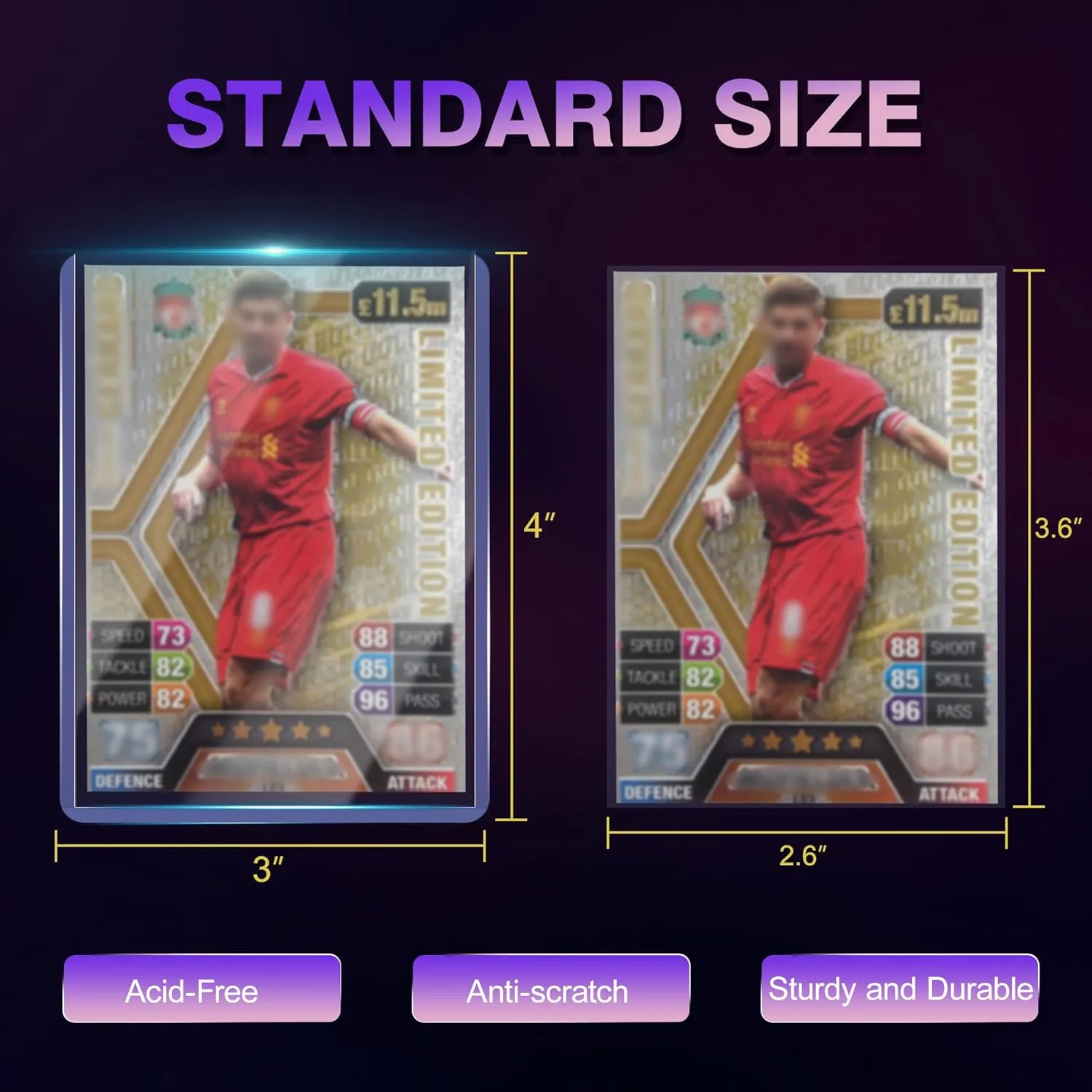 400 Packs Card Sleeves Top Loaders for Cards,3"X4" Baseball Card Protectors Toploaders,Hard Plastic Card Holder for Trading Sports Football Game Cards (200 Hard Sleeves 200 Penny Sleeves)