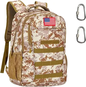 40L Tactical Backpack Molle Backpack,Military Camo Backpack Gym Daypack W/USB Port For Trekking Camping Hunting