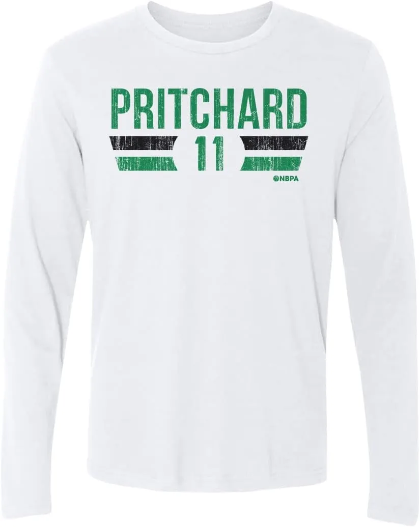 500 LEVEL Payton Pritchard Long Sleeve Shirt - Vintage Boston Basketball Men's Apparel - Payton Pritchard Boston Font