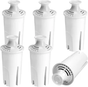6-Pack Replacement Filter for Brita Pitcher and Dispensers,Water Filters Compatible for Britta OB03, Classic 35557, Mavea 107007, Everyday, Marina, Grand, Lake and More - APPLIANCEMATES