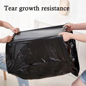 60 Gallon Heavy Duty Trash Bags | 30 Count | 100 x 120 CM | Extra Large Black Garbage Bags | Ultra Strong Contractor Bags