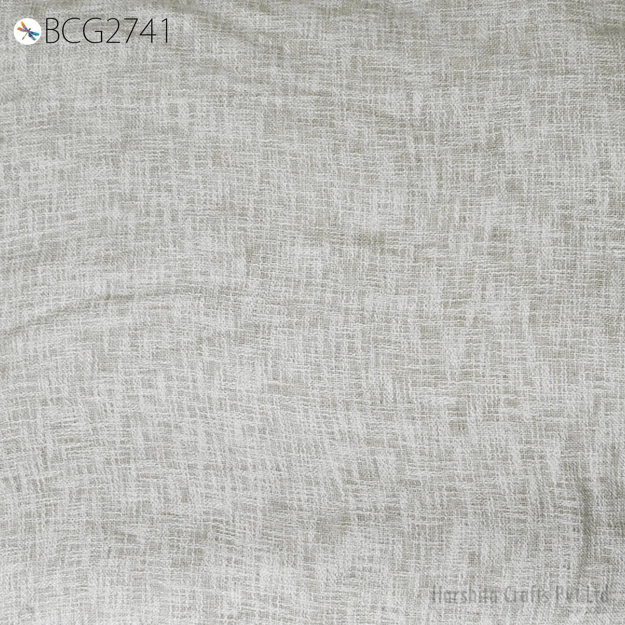 60'' Unbleached Cotton Fabric Indian Hand-woven Textile Grey Cotton Fabric by The Yard Upholstery Bedcovers Crafting Sew Tote Bags Draperies