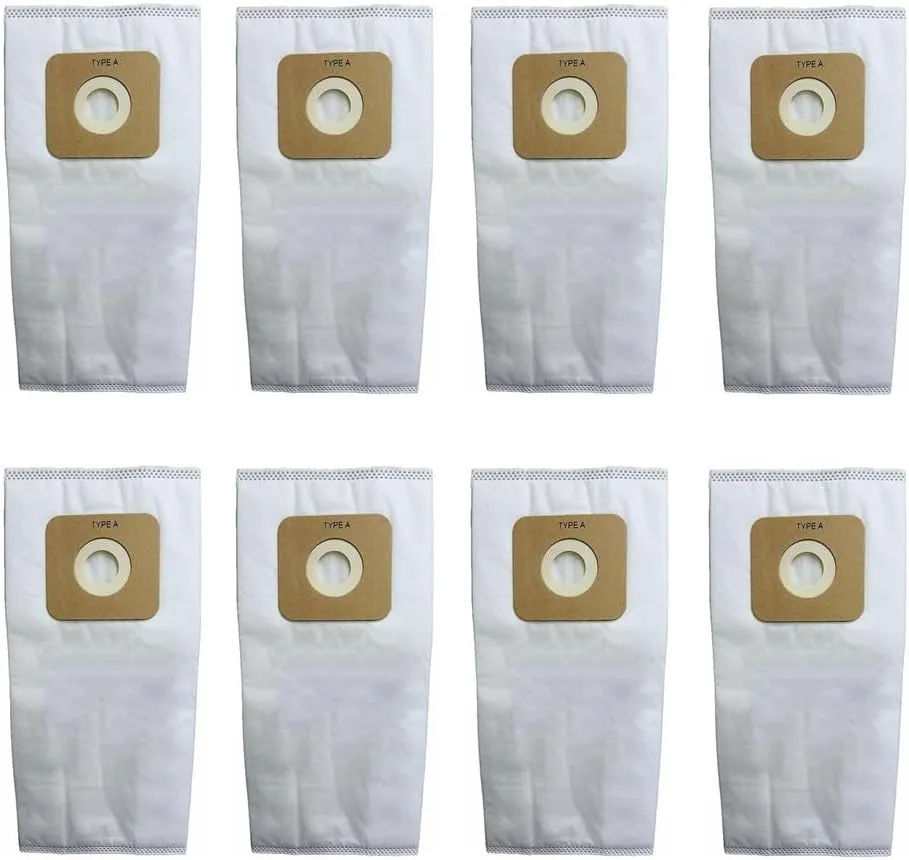 8 Pack Replacement Type A HEPA Bag for Carpet Pro CPU-1 CPU-1T CPU-2 CPU-2T CPU-75 CPU-75T CPU-85 CPU-85T for Fuller Brush Tidy Maid FB-75 FB-75T FB-80 FB-90 FBHD1 FBHD1T FBP-95 Vacuum Models