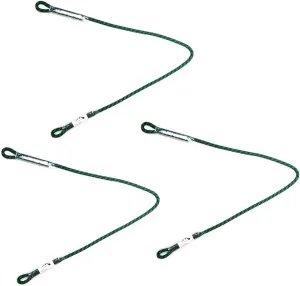 8mm (5/16") Prusik Swen Eye-to-Eye Pre-Sewn 30 inch / 45 inch Climbing Utility Cord Multipurpose for Outdoor Climbing Arborist Mountaineering Rope Black | 45 inch | Pack of 3
