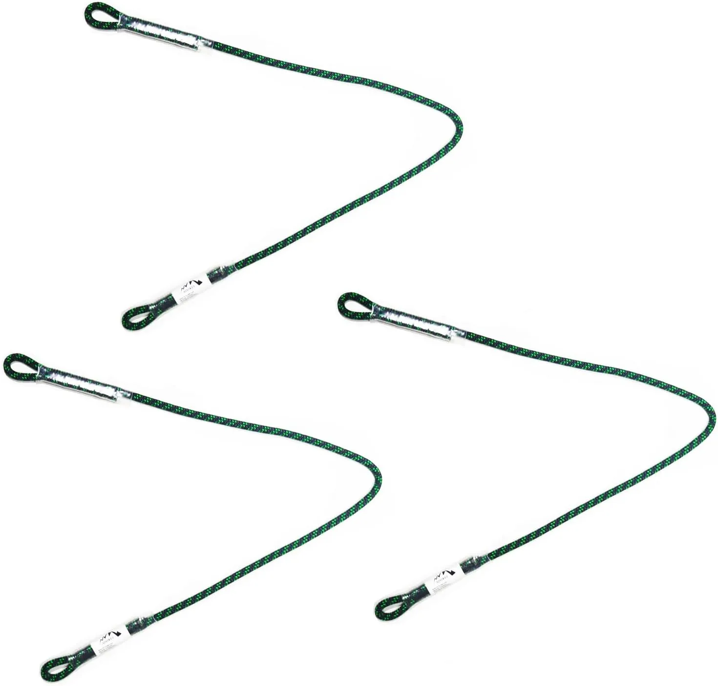 8mm (5/16") Prusik Swen Eye-to-Eye Pre-Sewn 30 inch / 45 inch Climbing Utility Cord Multipurpose for Outdoor Climbing Arborist Mountaineering Rope Black | 45 inch | Pack of 3