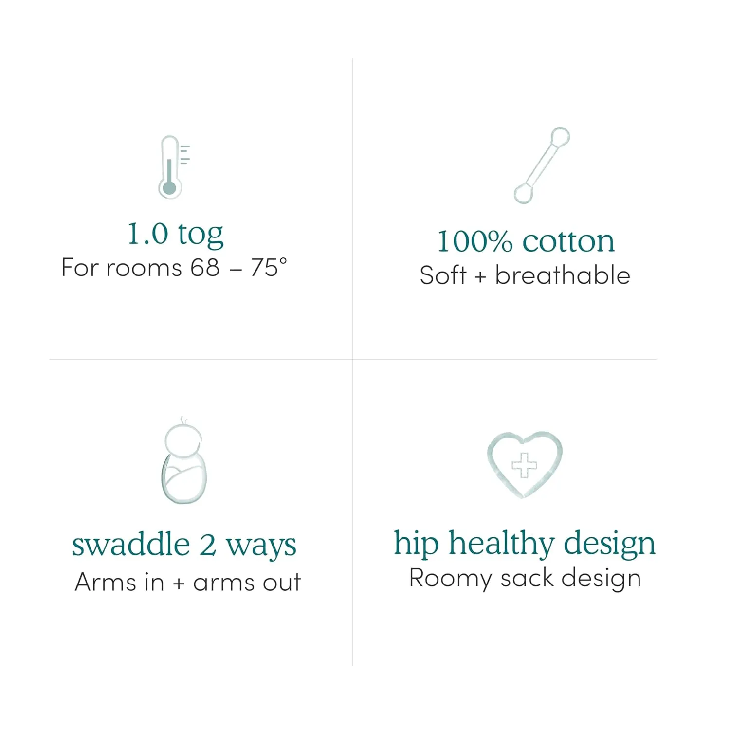aden   anais Easy Swaddle Wrap, Newborn Wearable Swaddle Blanket, Adjustable Fasteners, 100% Cotton, 3 Pack, 0-3 Months, Desert Sun