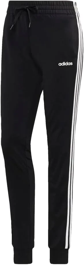 adidas Women's Essentials 3-stripes Tricot Pant, Black/White, Medium