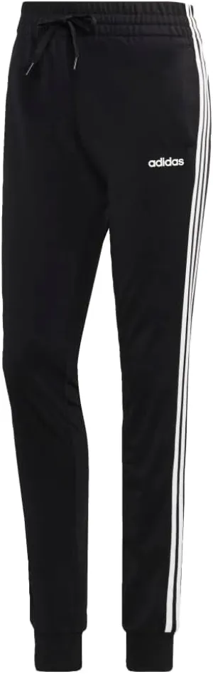 adidas Women's Essentials 3-stripes Tricot Pant, Black/White, Medium