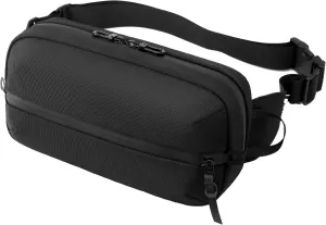 Adjustable Sling Bag for Men Women with Anti-theft Zipper,Multipurpose Crossbody Bags Chest Waist Belt,Water Resistant Fanny Pack Shoulder Hip Pack for Travel,Cycling,Work, Sport,Black