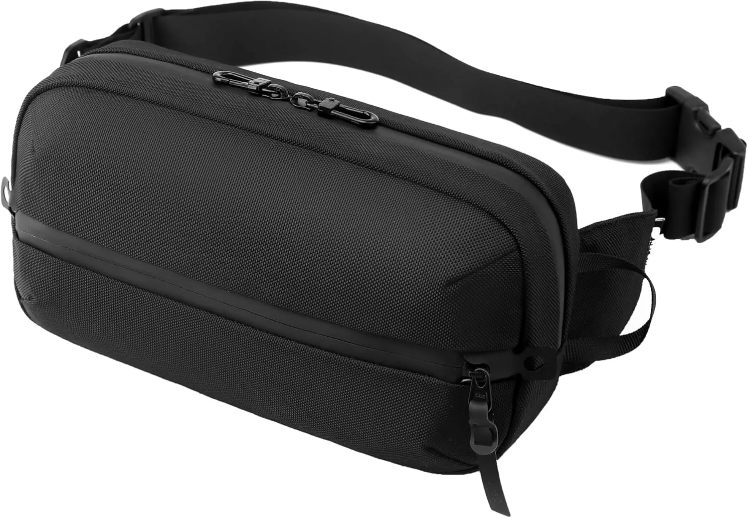 Adjustable Sling Bag for Men Women with Anti-theft Zipper,Multipurpose Crossbody Bags Chest Waist Belt,Water Resistant Fanny Pack Shoulder Hip Pack for Travel,Cycling,Work, Sport,Black