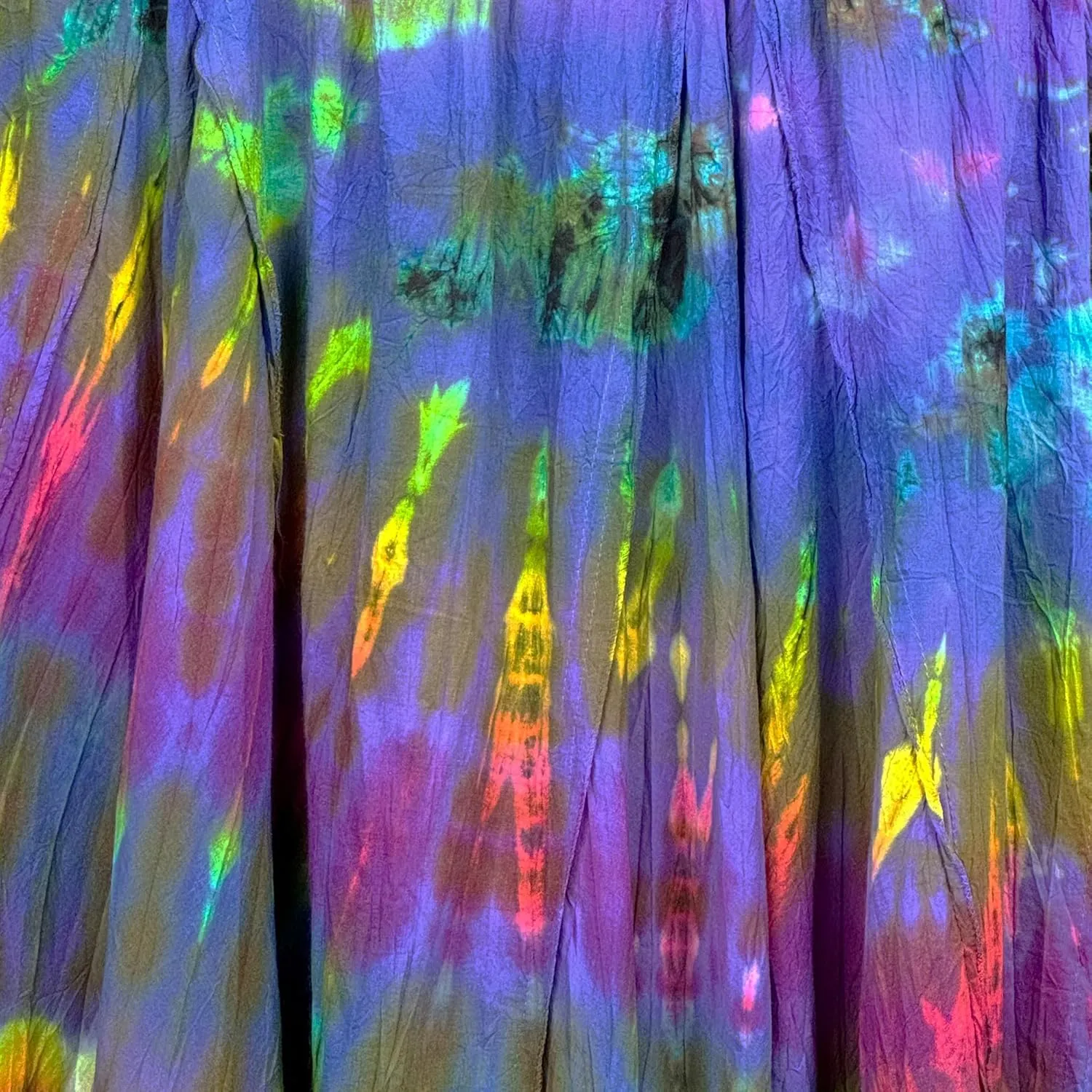 Agan Traders Women's 2025 Summer Tie-dye High Waistband Bohemian Maxi Skirt - A Line Flared Long Skirts for Women