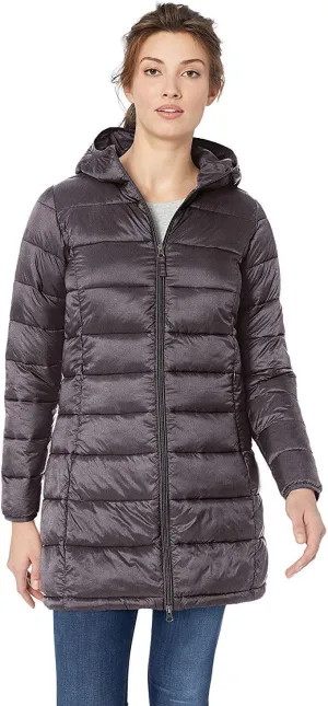 Amazon Essentials Women's Regular-Fit Lightweight Water-Resistant Packable Hooded Puffer Coat (Available in Plus Size)