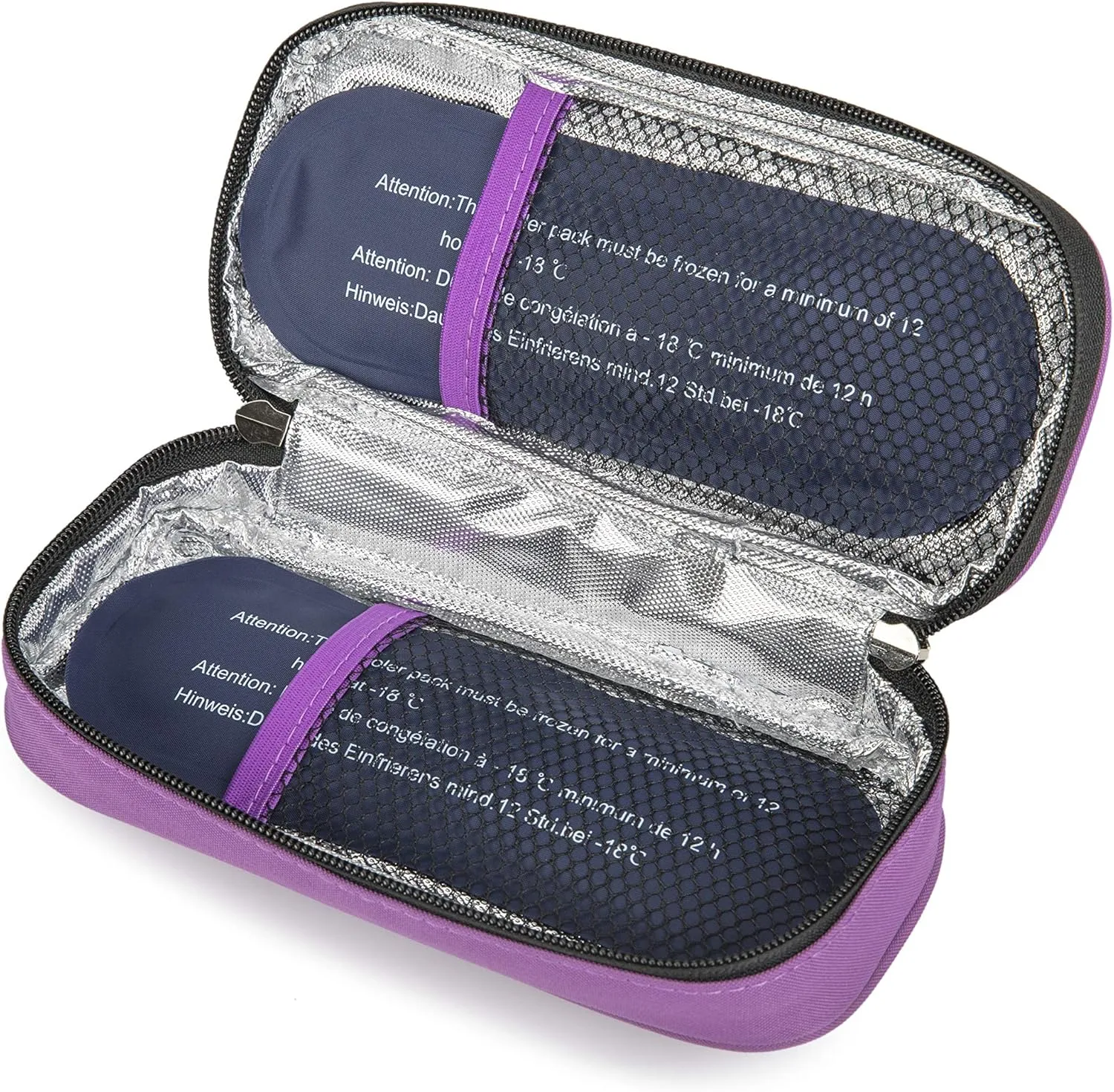 apollo walker Insulin Cooler Travel Case Diabetic Medication Cooler with Ice Packs and Insulation Liner