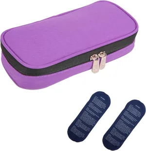 apollo walker Insulin Cooler Travel Case Diabetic Medication Cooler with Ice Packs and Insulation Liner