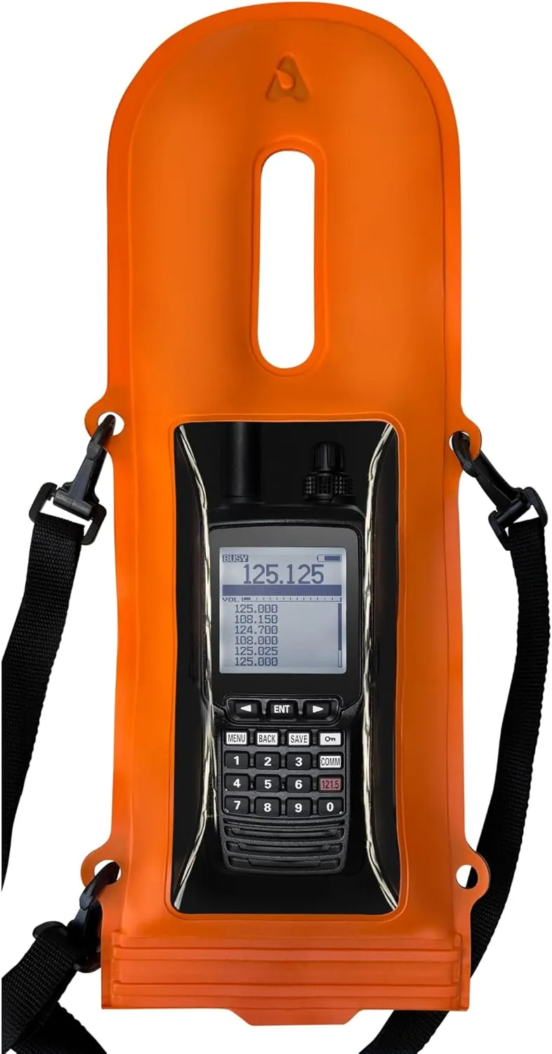 Aquapac Extra Strong Lash Down Case For Pro VHF Waterproof, 2 Way Radio, Shoulder Strap or Adjustable 3 Way Harness, Double Ziplock Closure, 2 Colours, 5 Year Warranty, Professional