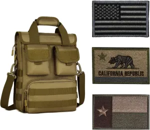 ArcEnCiel Tactical Messenger Bag Men MOLLE Sling Pack  3PCS-Patch