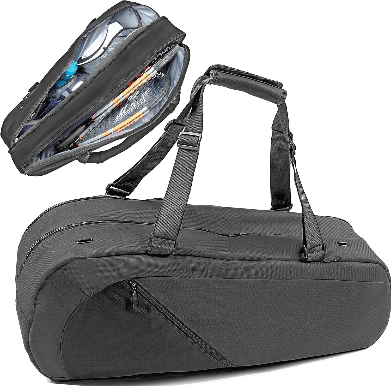 Athletico Tennis Bag and Racketball Bag - Tennis Bags for Women and Men to Hold Tennis Racket, Racquetball Racket, Pickleball Paddles and Other Equipment or Gear