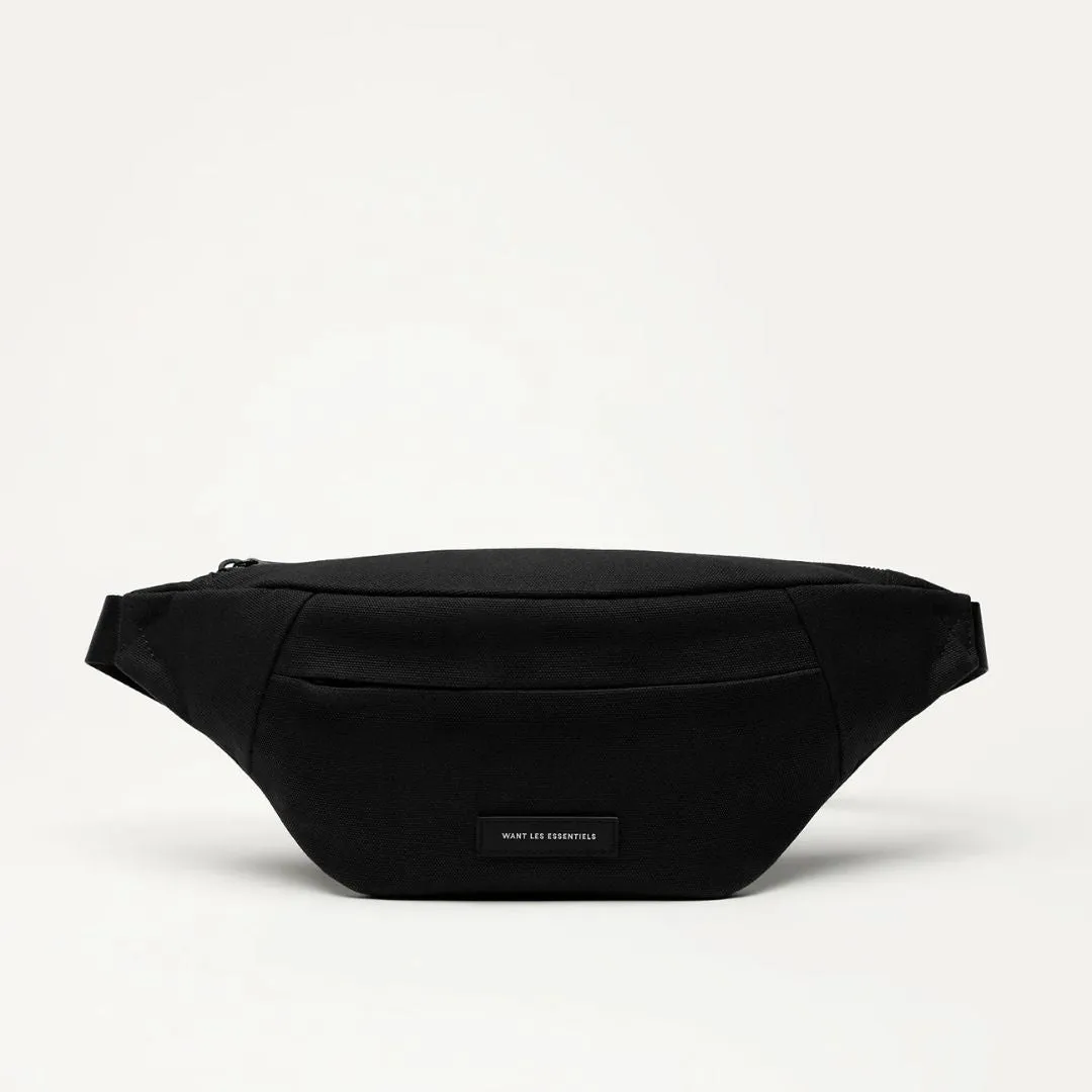 Atlin Canvas Belt Bag (Black)