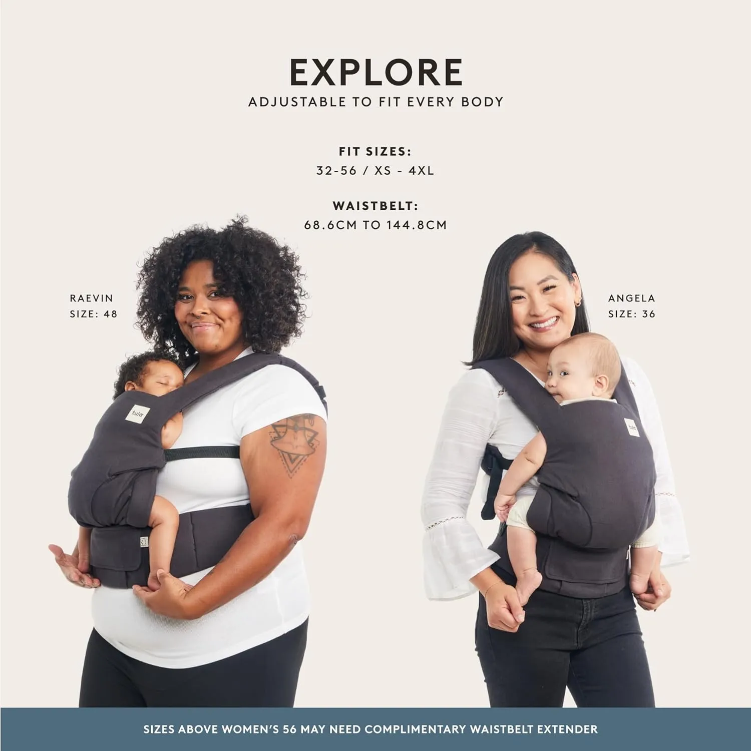 Baby Tula Explore Mesh Baby Carrier 7 – 45 lb, Adjustable Newborn to Toddler Carrier, Multiple Ergonomic Positions Front and Back, Breathable and Cool – Tula Coast   Mesh, Beyond