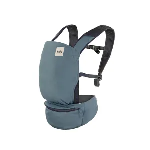 Baby Tula Lite Compact Baby Carrier, Ultra Compact and Lightweight, Travel, Convenient Carry Pouch, Ergonomic and Multiple Posisitions for 12-30 pounds, Slate