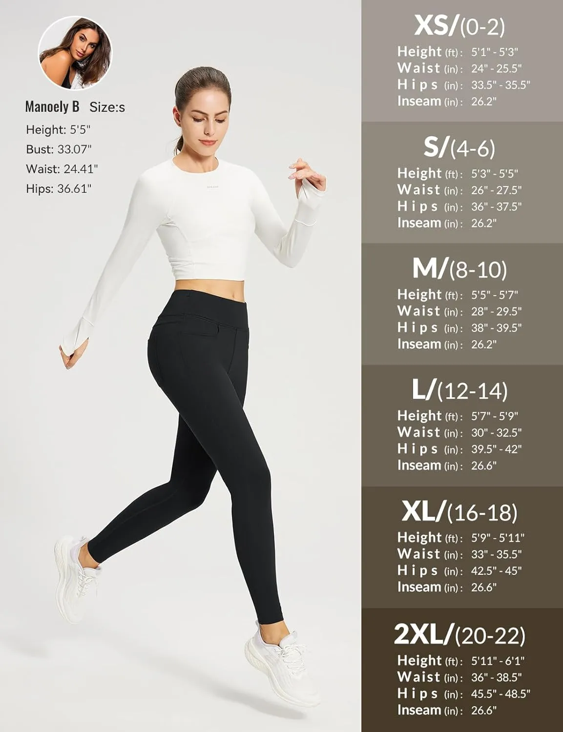 baleaf Jeggings for Women Fleece Lined Pants Thermal Warm Winter High Waisted Leggings 4 Pockets Waterproof Running Tights