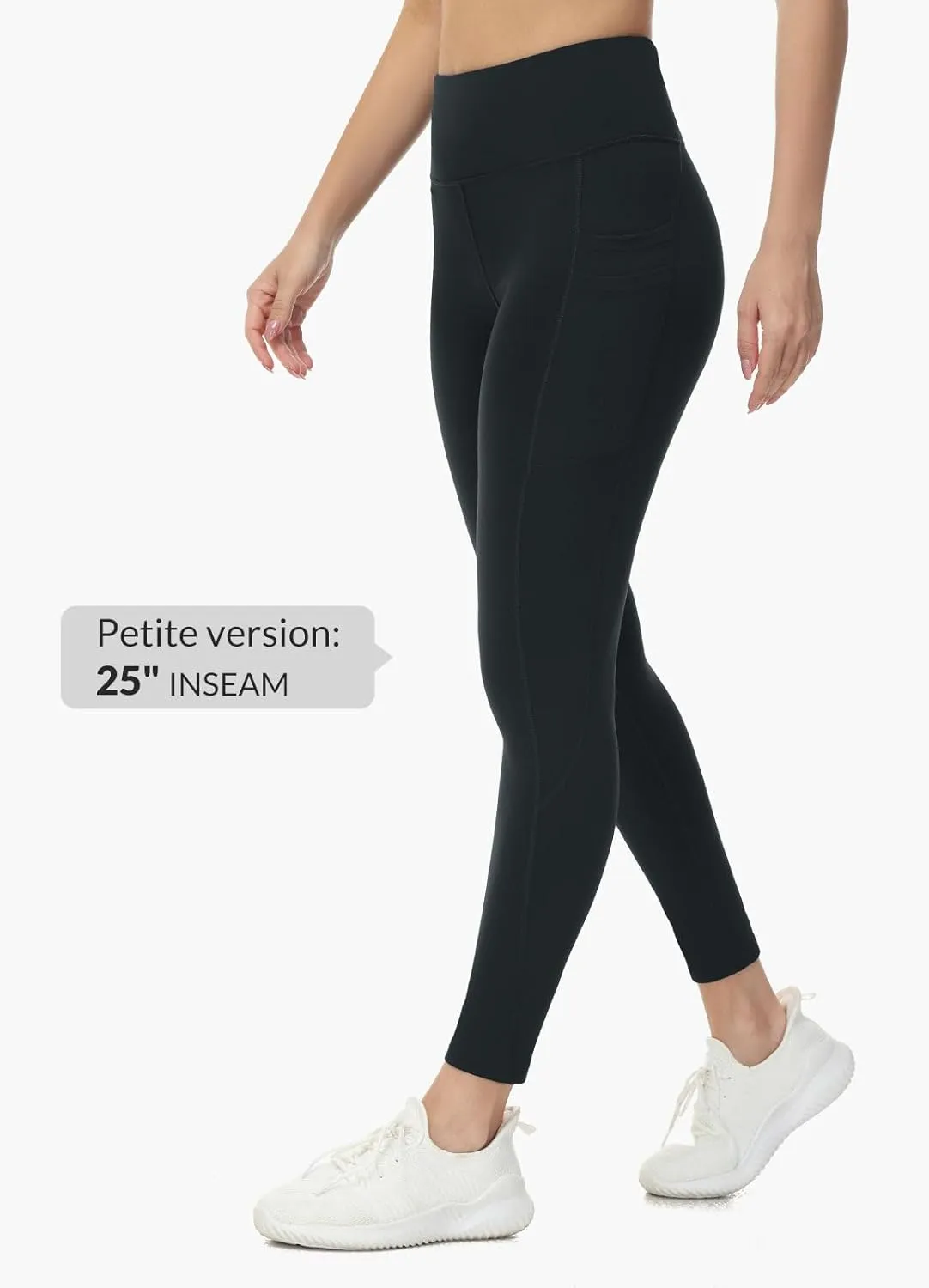 baleaf Women's Fleece Lined Leggings Water Resistant Thermal Winter Warm Tights High Waisted with Pockets Running Gear