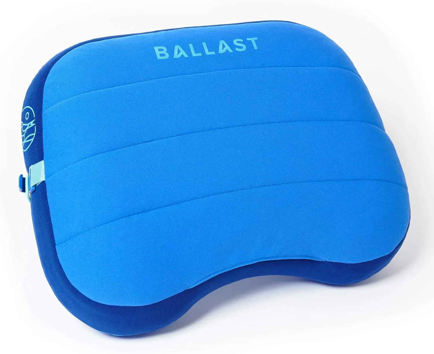 Ballast Beach Pillow – Comfy, Durable & Compact, Stays Put on Windy Beaches with Patented Sand Pouch, Inflatable Pillow for Beaches, Pools, Camping, Festivals and Travel (Palace Blue)