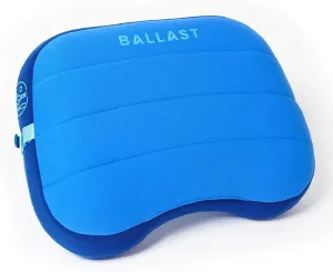 Ballast Beach Pillow – Comfy, Durable & Compact, Stays Put on Windy Beaches with Patented Sand Pouch, Inflatable Pillow for Beaches, Pools, Camping, Festivals and Travel (Palace Blue)