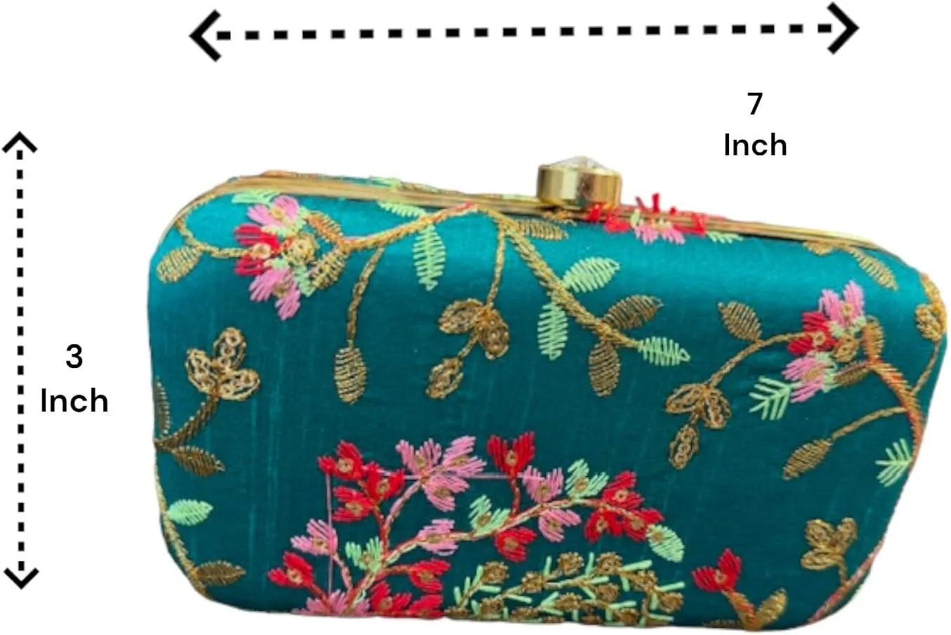Beautiful Traditional Embroidered Clutch for Women as Gift, Return Gifts on Indian festivals & Weddings