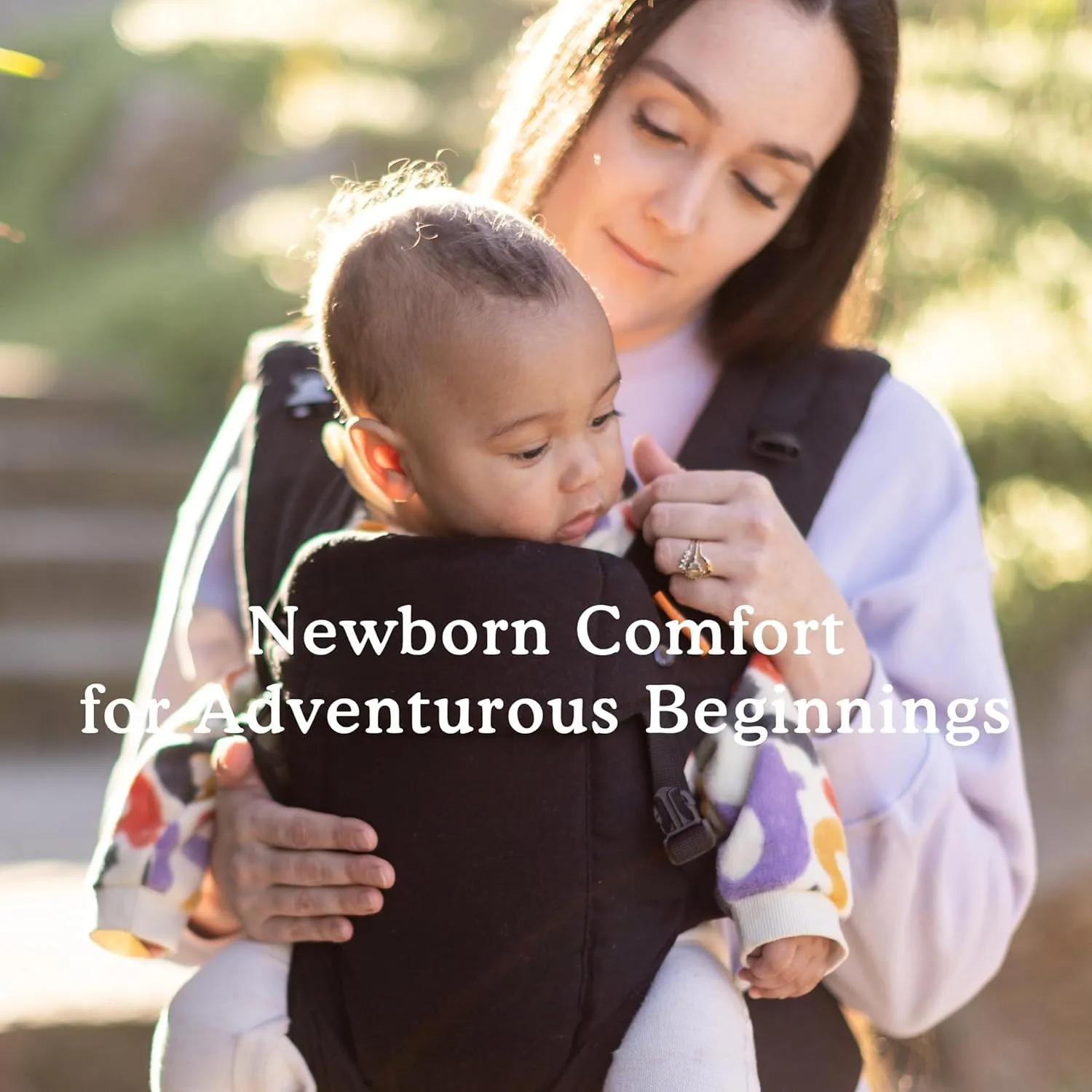 Beco Gemini Baby Carrier Metro Black - Multi-Position Soft Structured Sling w/ Adjustable Straps & Comfort Padding for Infant/Toddler Hip Support
