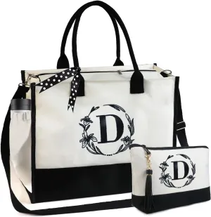BeeGreen Personalized-Tote-Bag-for Women Mom Teacher Friends Sister Gift Bags with Comestic Bag