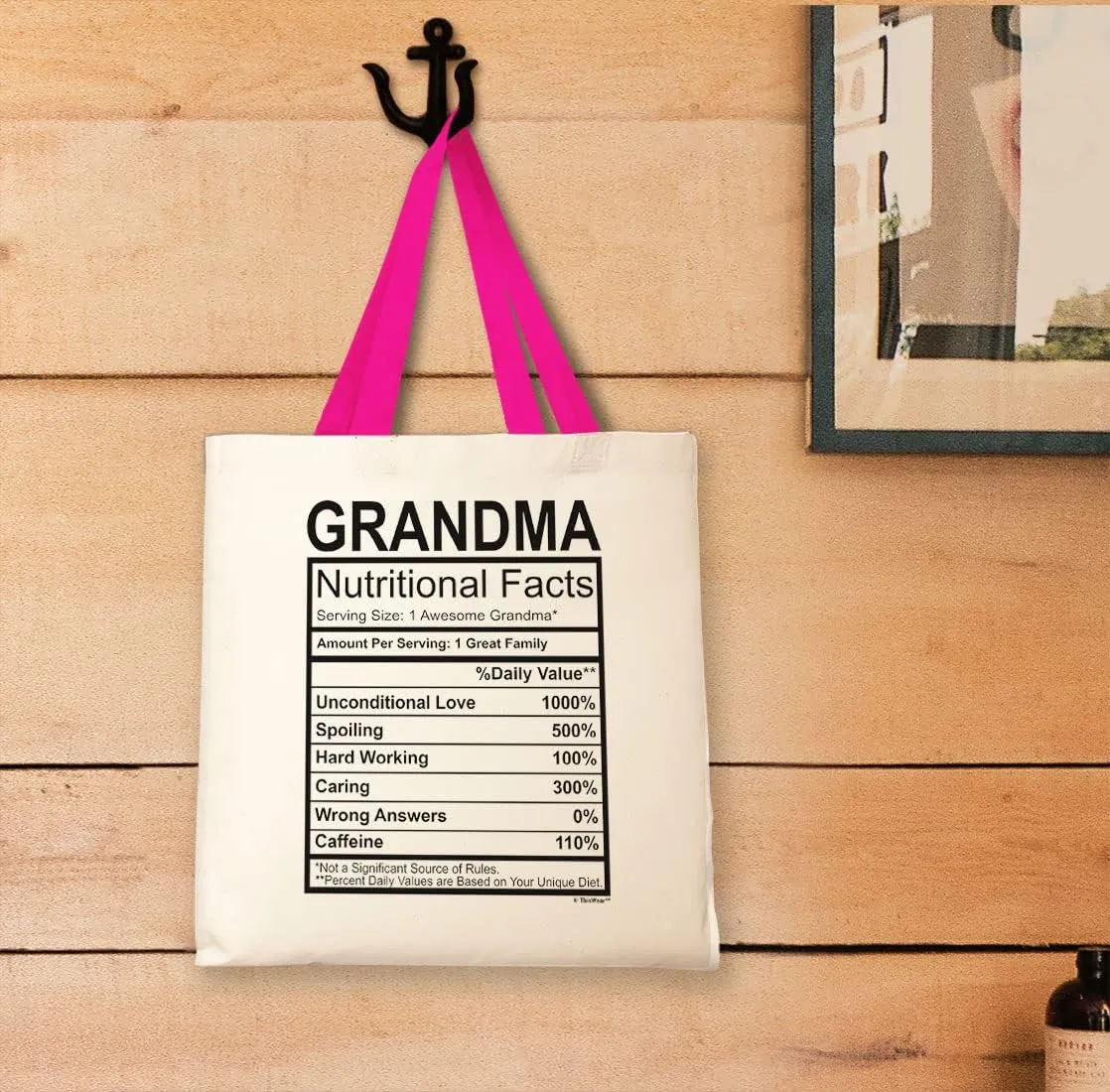 Best Grandma Gifts for Grandma Nutritional Facts Label New Grandma Gifts Canvas Tote Bag