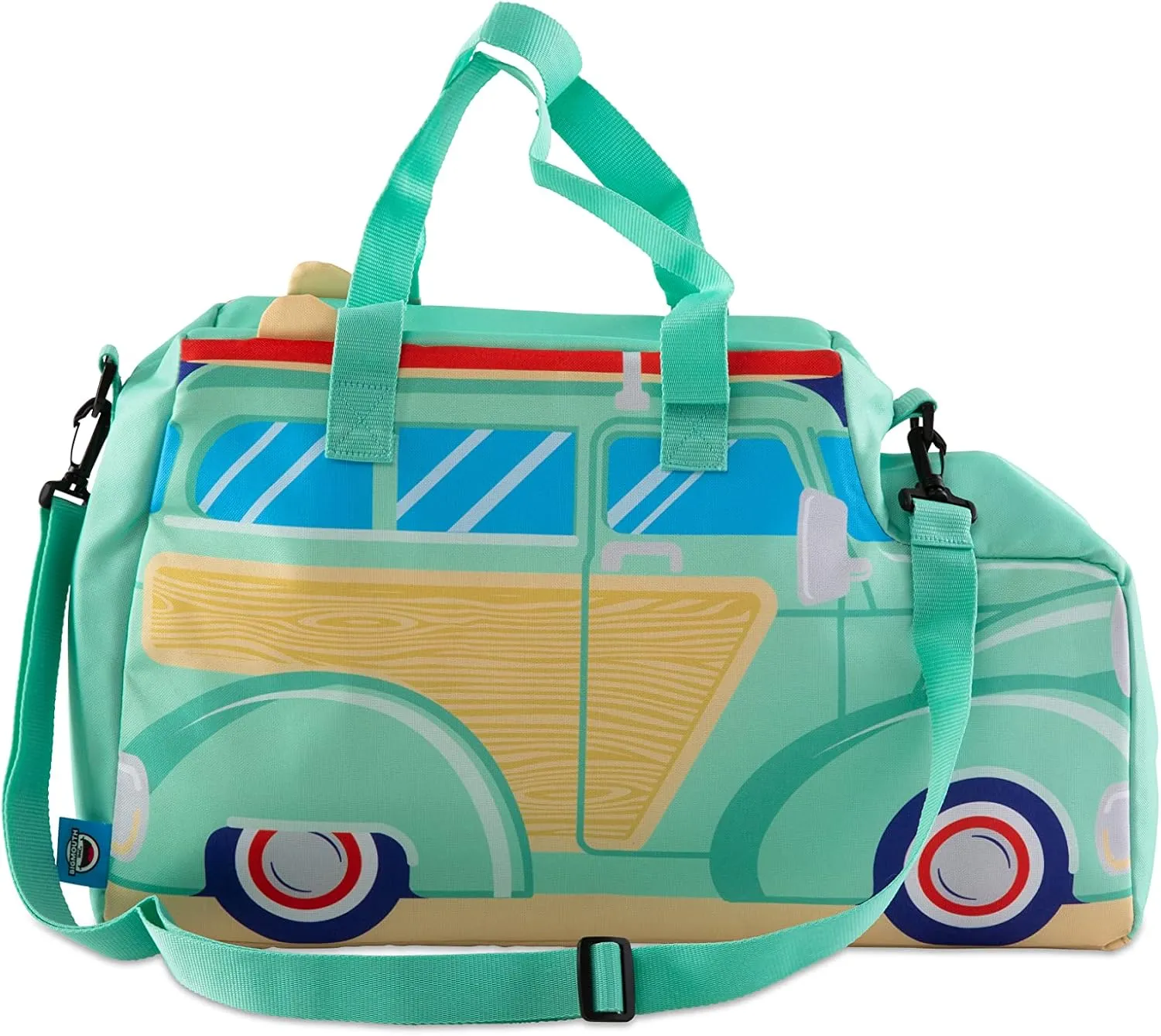 BigMouth Inc Large Insulated Cooler Bag, Reusable Travel Bag with Adustable Straps, Cute Collapsible Food Tote for Picnic Pool Beach