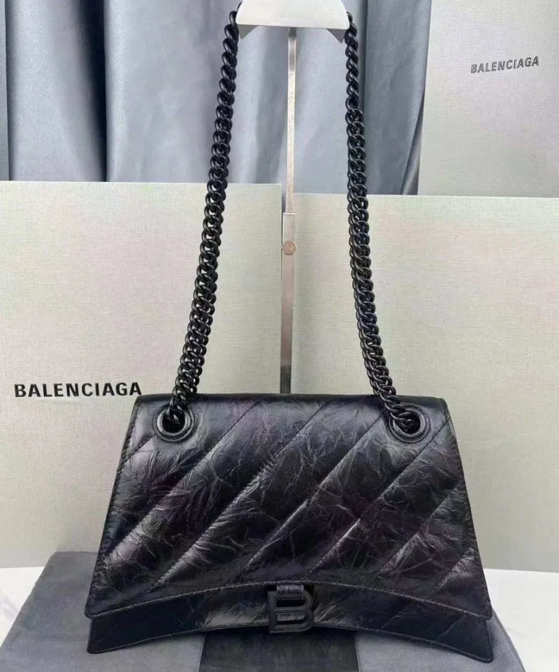 Black Bag Women's Soft Affordable shipping Chain Crush Consistent quality ESMEE in -