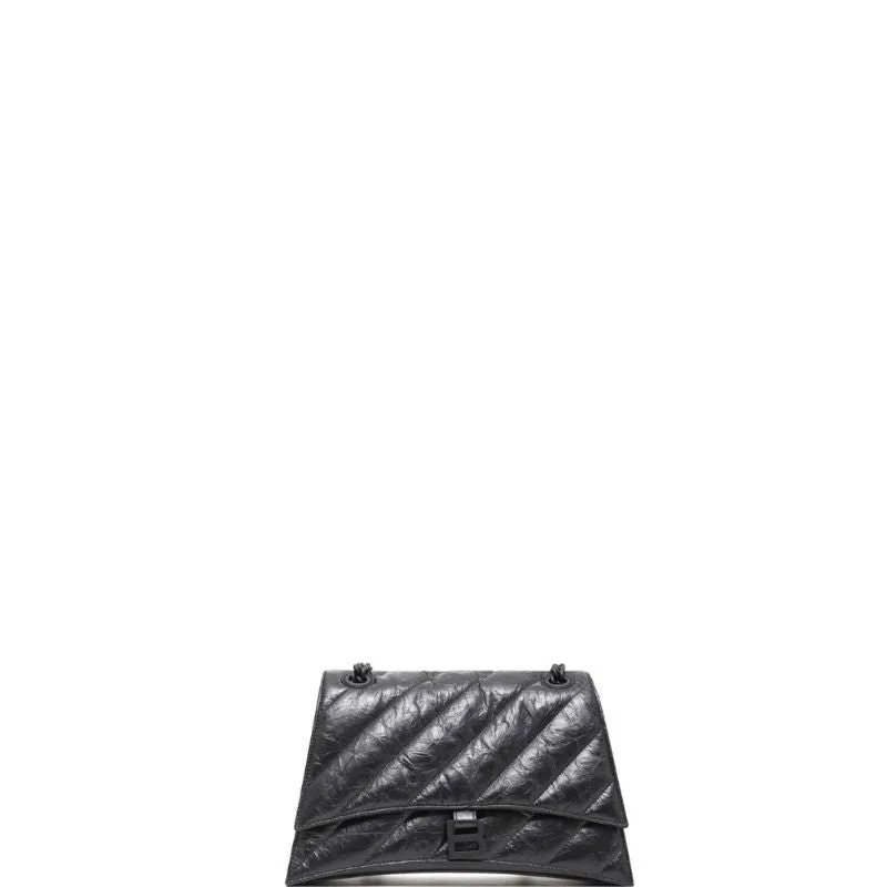 Black Bag Women's Soft Affordable shipping Chain Crush Consistent quality ESMEE in -