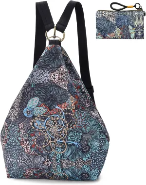 Black Butterfly Premium Backpack for Women, Bohemia Style Fashion Casual Daypack Backpack, Small Backpack Purse (69-grey plus)